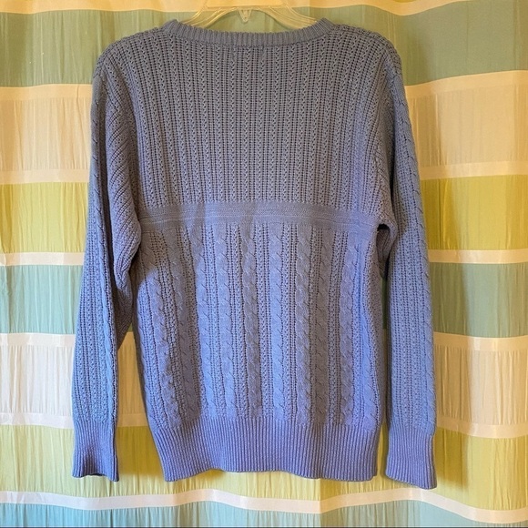 Lacoste Izod Vintage Knit Crewneck Sweater Sz Med - Picture 8 of 9